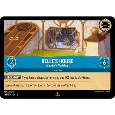 Lorcana - Into The Inklands - 168/204 Belle's House - Maurice's Workshop Rare