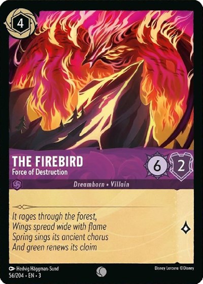 Lorcana - Into The Inklands - 056/204 The Firebird - Force of Destruction Common