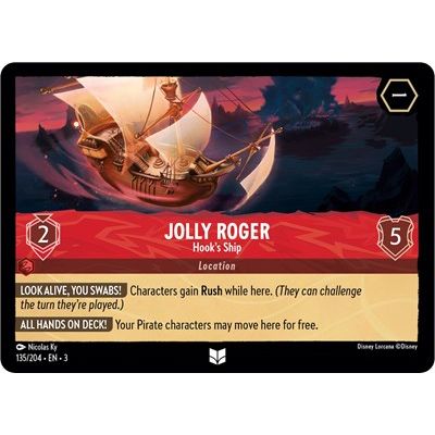 Lorcana - Into The Inklands - 135/204 Jolly Roger - Hook's Ship Uncommon