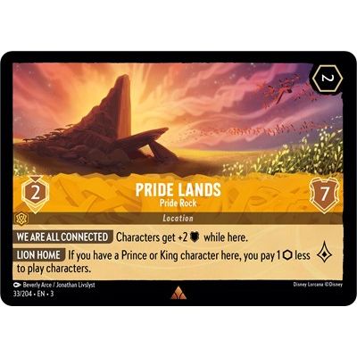 Lorcana - Into The Inklands - 033/204 Pride Lands - Pride Rock Rare