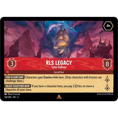 Lorcana - Into The Inklands - 136/204 RLS Legacy - Solar Galleon Rare
