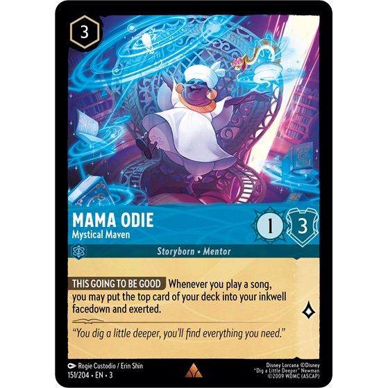 Lorcana - Into The Inklands - 151/204 Mama Odie - Mystical Maven Rare
