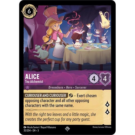 Lorcana - Into The Inklands - 035/204 Alice - Tea Alchemist Super Rare