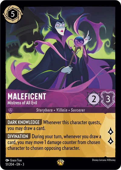 Lorcana - Into The Inklands - 051/204 Maleficent - Mistress of All Evil Legendary