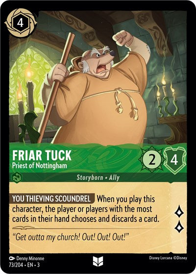 Lorcana - Into The Inklands - 073/204 Friar Tuck - Priest of Nottingham Uncommon