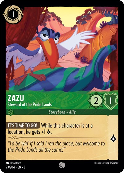 Lorcana - Into The Inklands - 093/204 Zazu - Steward of the Pride Lands Common