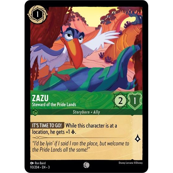 Lorcana - Into The Inklands - 093/204 Zazu - Steward of the Pride Lands Common