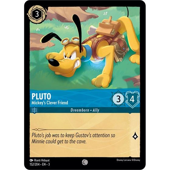 Lorcana - Into The Inklands - 152/204 Pluto - Mickey's Clever Friend Common