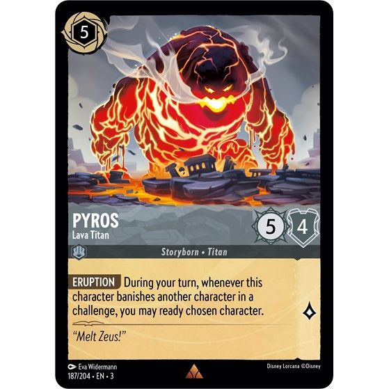 Lorcana - Into The Inklands - 187/204 Pyros - Lava Titan Rare