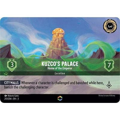 Lorcana - Into The Inklands - 213/204 Kuzco's Palace - Home of the Emperor (Enchanted) Enchanted