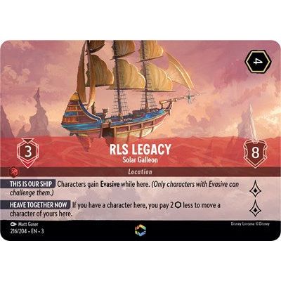 Lorcana - Into The Inklands - 216/204 RLS Legacy - Solar Galleon (Enchanted) Enchanted