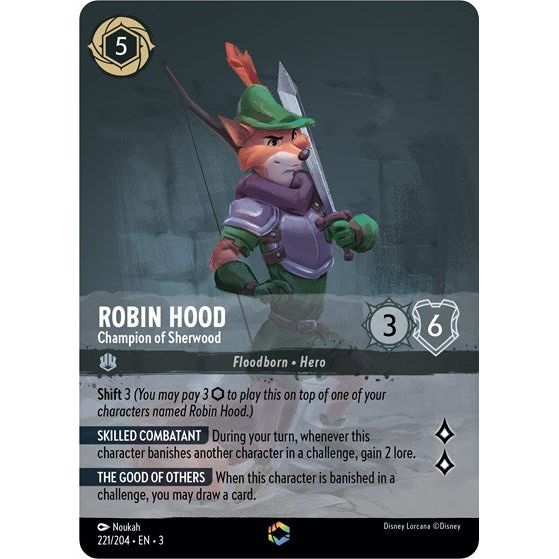 Lorcana - Into The Inklands - 221/204 Robin Hood - Champion of Sherwood (Enchanted) Enchanted