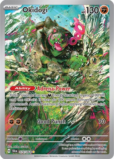 Scarlet & Violet Shrouded Fable - 074/064 Okidogi Illustration Rare