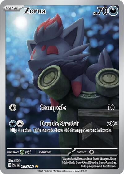 Scarlet & Violet Shrouded Fable - 075/064 Zorua Illustration Rare