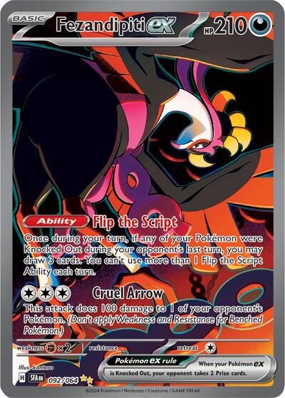 Scarlet & Violet Shrouded Fable - 092/064 Fezandipiti ex Special Illustration Rare