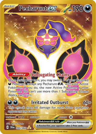 Scarlet & Violet Shrouded Fable - 095/064 Pecharunt ex Hyper Rare