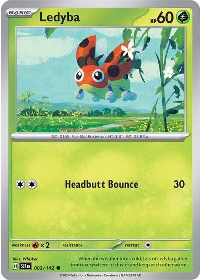 Scarlet & Violet Stellar Crown - 002/142 Ledyba Common