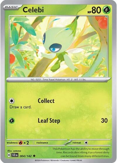 Scarlet & Violet Stellar Crown - 004/142 Celebi Uncommon