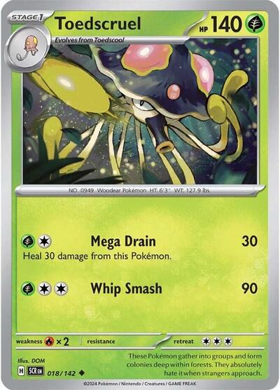 Scarlet & Violet Stellar Crown - 018/142 Toedscruel Uncommon