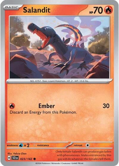 Scarlet & Violet Stellar Crown - 023/142 Salandit Common