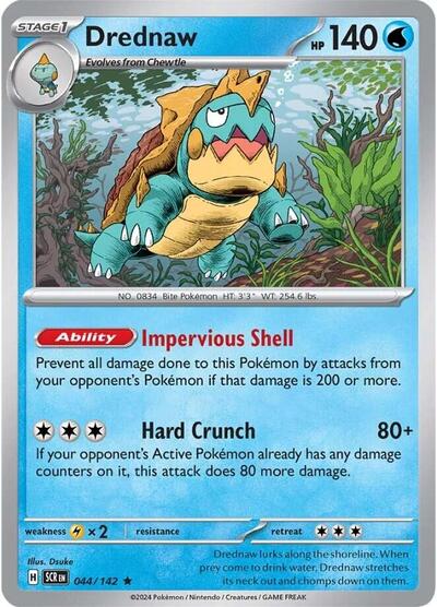 Scarlet & Violet Stellar Crown - 044/142 Drednaw Rare