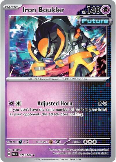 Scarlet & Violet Stellar Crown - 071/142 Iron Boulder Rare
