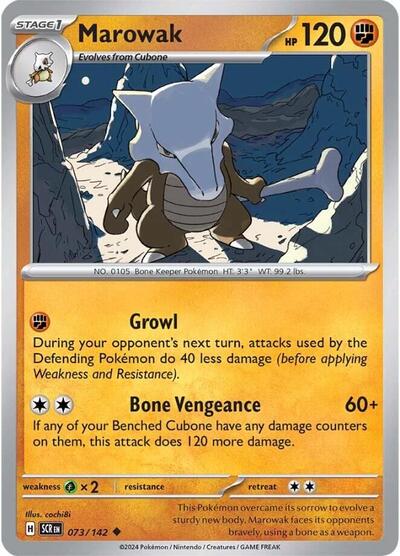 Scarlet & Violet Stellar Crown - 073/142 Marowak Uncommon