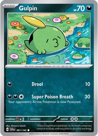 Scarlet & Violet Stellar Crown - 091/142 Gulpin Common