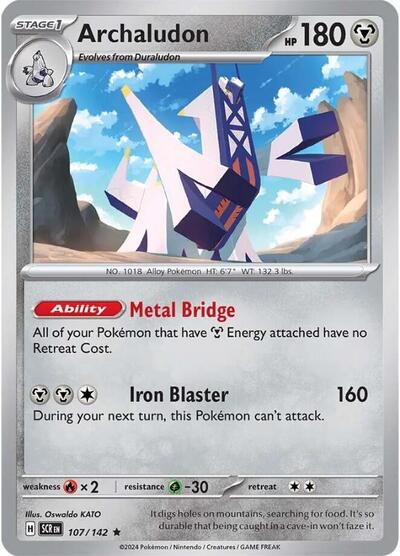 Scarlet & Violet Stellar Crown - 107/142 Archaludon Rare
