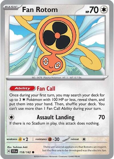 Scarlet & Violet Stellar Crown - 118/142 Fan Rotom Common