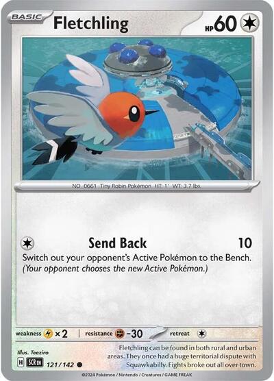 Scarlet & Violet Stellar Crown - 121/142 Fletchling Common