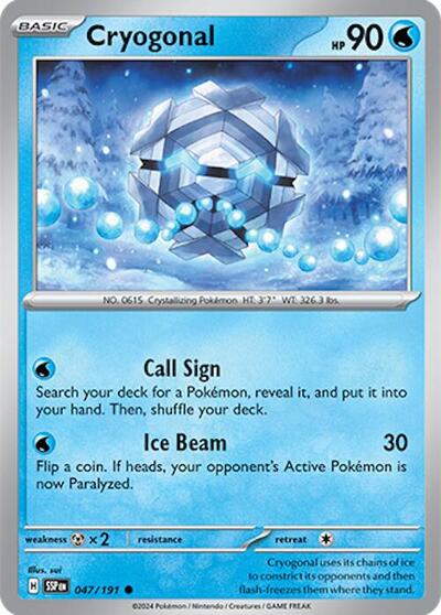 Scarlet & Violet Surging Sparks - 047/191 Cryogonal Common