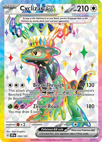 Scarlet & Violet Surging Sparks - 228/191 Cyclizar ex Ultra Rare