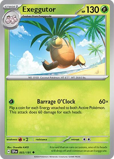 Scarlet & Violet Surging Sparks - 003/191 Exeggutor Uncommon