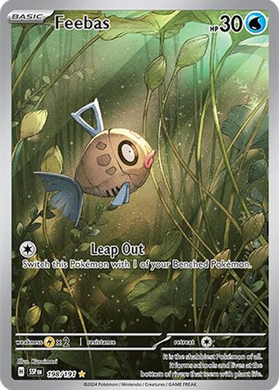 Scarlet & Violet Surging Sparks - 198/191 Feebas Illustration Rare
