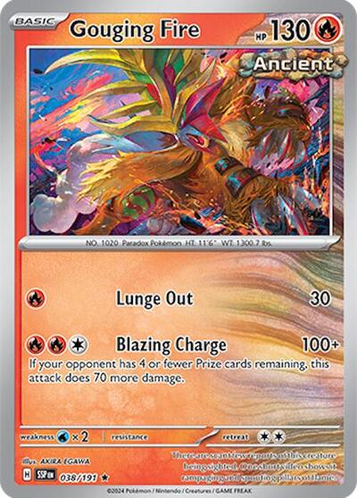 Scarlet & Violet Surging Sparks - 038/191 Gouging Fire Rare