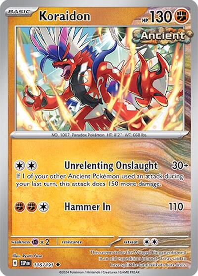 Scarlet & Violet Surging Sparks - 116/191 Koraidon Uncommon