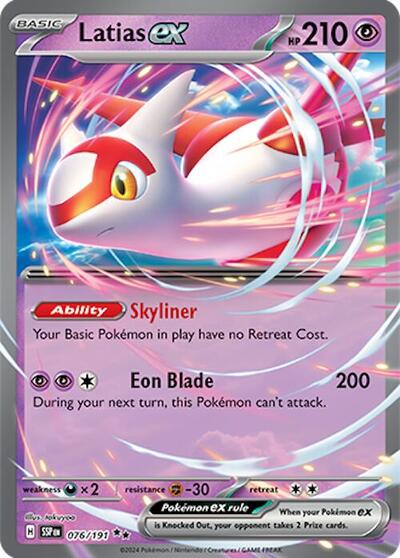 Scarlet & Violet Surging Sparks - 076/191 Latias ex Double Rare