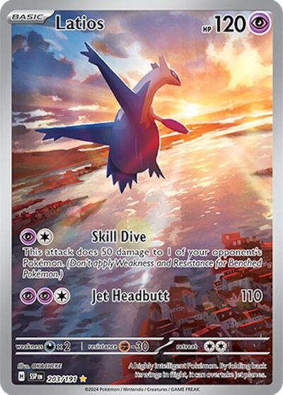 Scarlet & Violet Surging Sparks - 203/191 Latios Illustration Rare