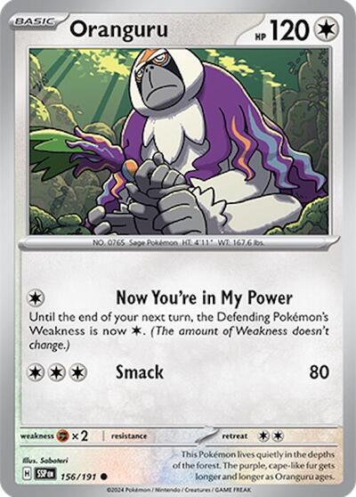 Scarlet & Violet Surging Sparks - 156/191 Oranguru Common