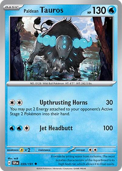 Scarlet & Violet Surging Sparks - 039/191 Paldean Tauros Uncommon
