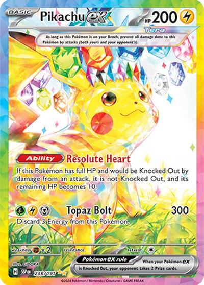 Scarlet & Violet Surging Sparks - 238/191 Pikachu ex Special Illustration Rare