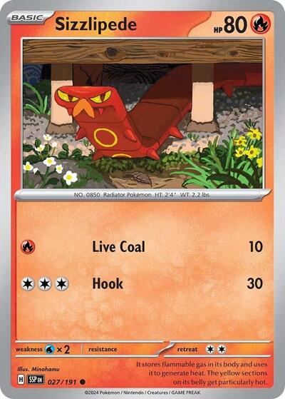 Scarlet & Violet Surging Sparks - 027/191 Sizzlipede Common