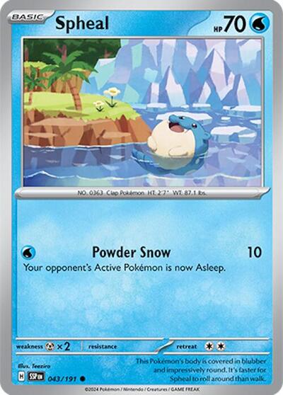 Scarlet & Violet Surging Sparks - 043/191 Spheal Common