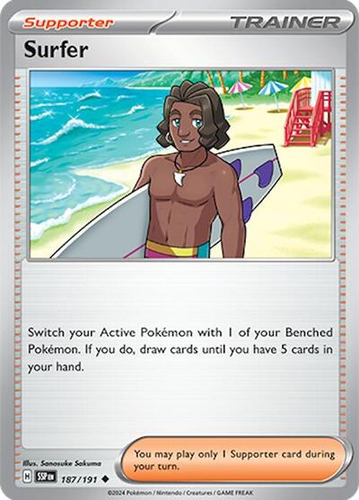 Scarlet & Violet Surging Sparks - 187/191 Surfer Uncommon