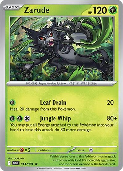Scarlet & Violet Surging Sparks - 011/191 Zarude Rare