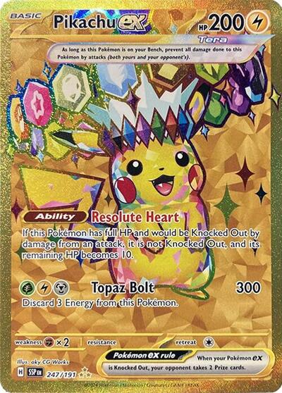 Scarlet & Violet Surging Sparks - 247/191 Pikachu ex Hyper Rare