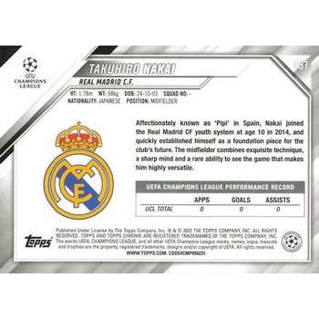 2021-22 Topps Chrome UEFA Champions League #157 Takuhiro Nakai