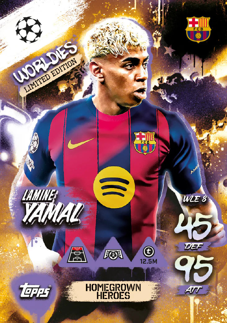 2025-26 Topps Match Attax UEFA Club Competitions Soccer Mini Tin - Homegrown Heroes