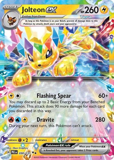 Scarlet & Violet Prismatic Evolutions - 030/131 Jolteon ex Double Rare